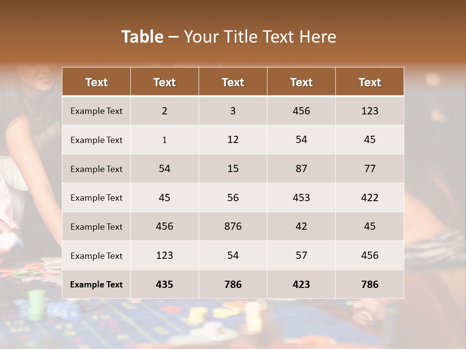 Trees Roofs Calm PowerPoint Template