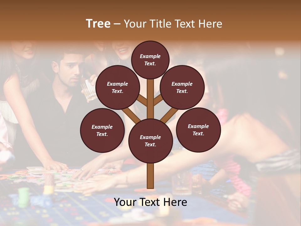 Trees Roofs Calm PowerPoint Template