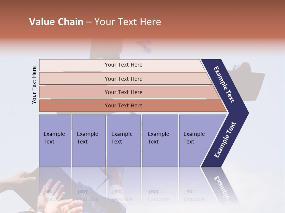 A Group Of Graduates Tossing Their Caps In The Air PowerPoint Template