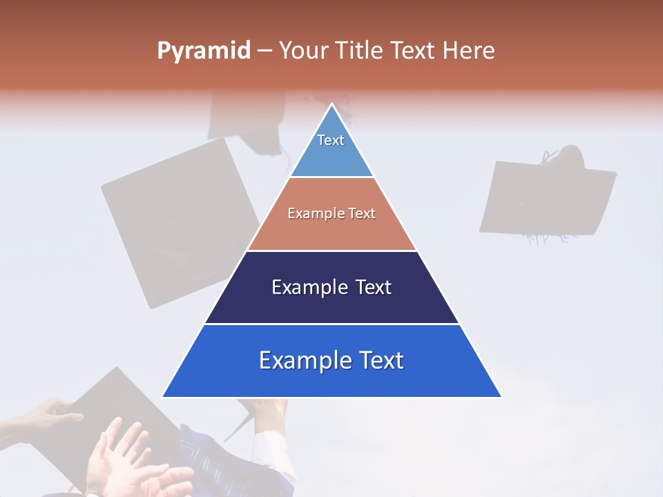 A Group Of Graduates Tossing Their Caps In The Air PowerPoint Template