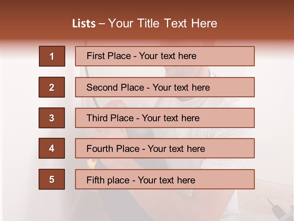 Male Hand Remodel PowerPoint Template