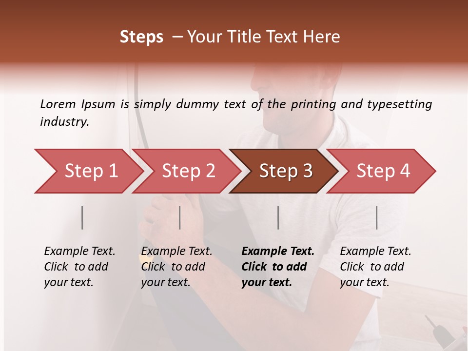 Male Hand Remodel PowerPoint Template