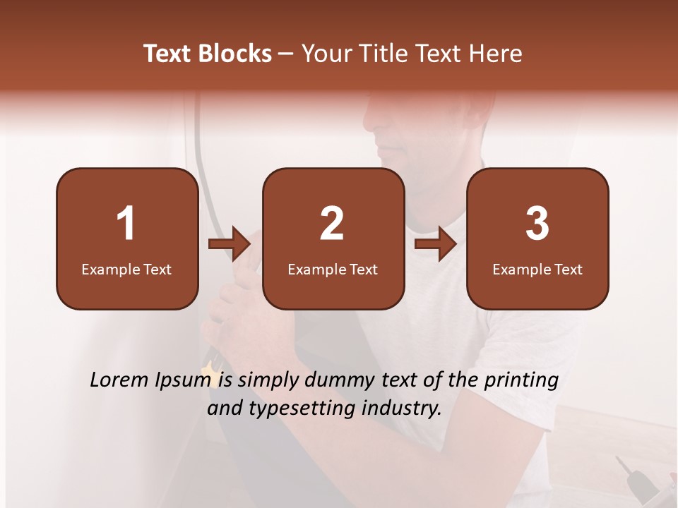 Male Hand Remodel PowerPoint Template