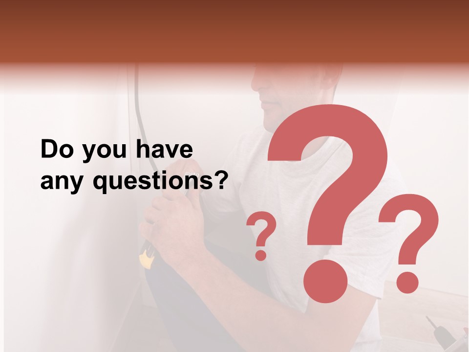 Male Hand Remodel PowerPoint Template