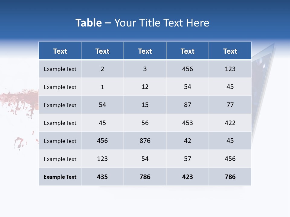 A Laptop With A Splash Of Paint On The Screen PowerPoint Template