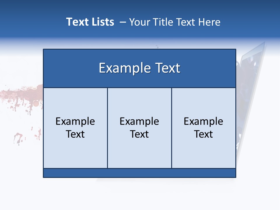 A Laptop With A Splash Of Paint On The Screen PowerPoint Template