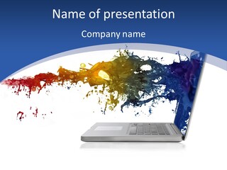 Silver Partnership Glitter PowerPoint Template