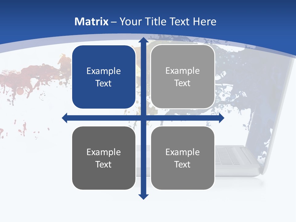 Silver Partnership Glitter PowerPoint Template