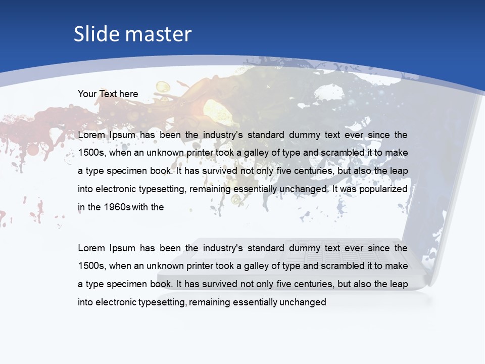 Silver Partnership Glitter PowerPoint Template