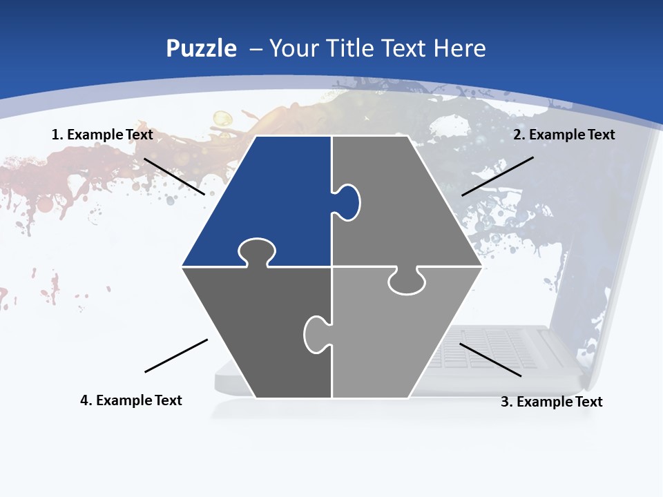 Silver Partnership Glitter PowerPoint Template