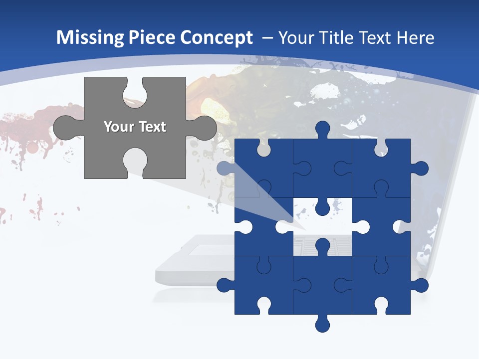 Silver Partnership Glitter PowerPoint Template