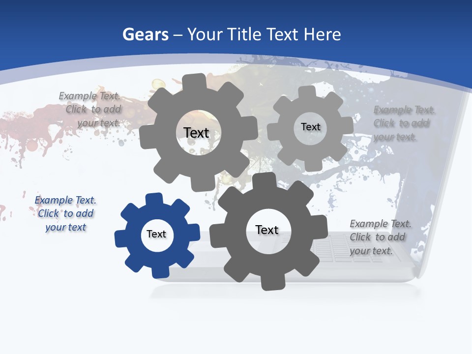 Silver Partnership Glitter PowerPoint Template