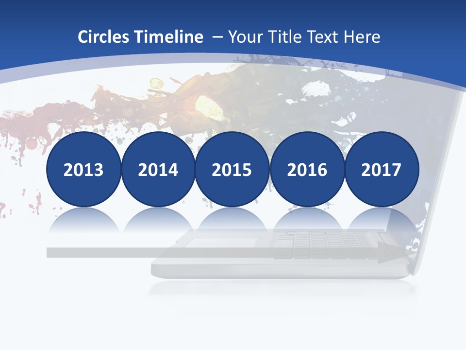 Silver Partnership Glitter PowerPoint Template