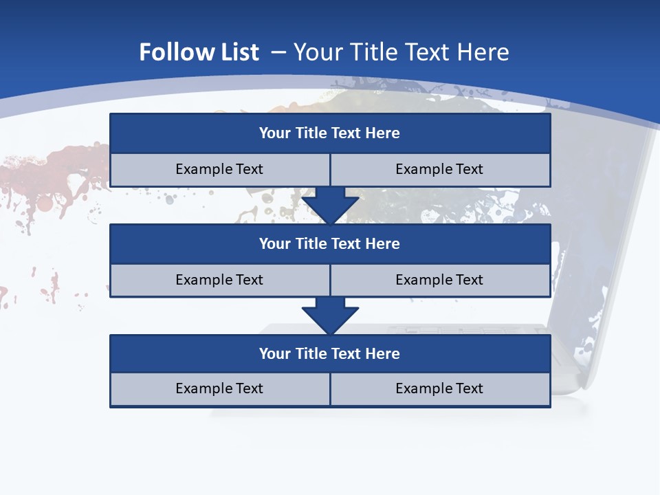Silver Partnership Glitter PowerPoint Template