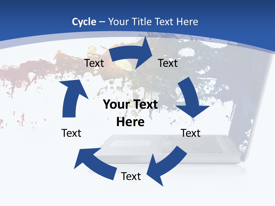 Silver Partnership Glitter PowerPoint Template