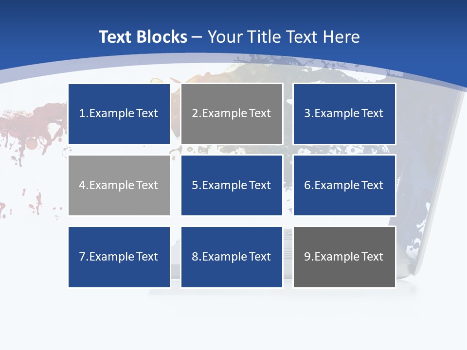 Silver Partnership Glitter PowerPoint Template