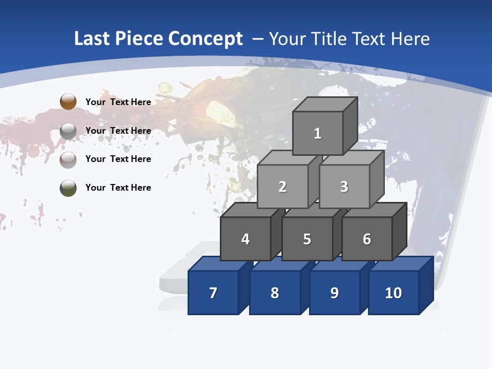 Silver Partnership Glitter PowerPoint Template