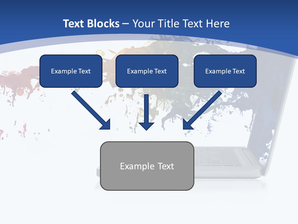 Silver Partnership Glitter PowerPoint Template