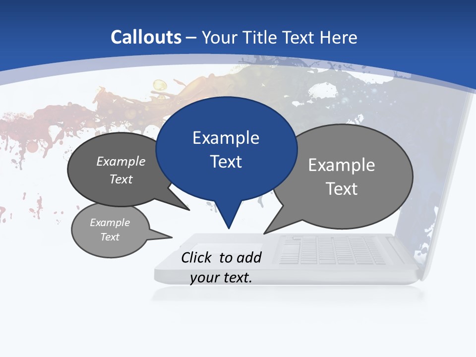 Silver Partnership Glitter PowerPoint Template