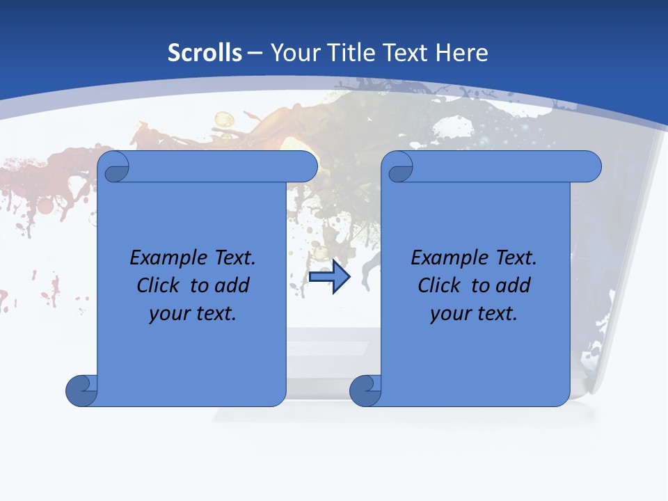 Silver Partnership Glitter PowerPoint Template