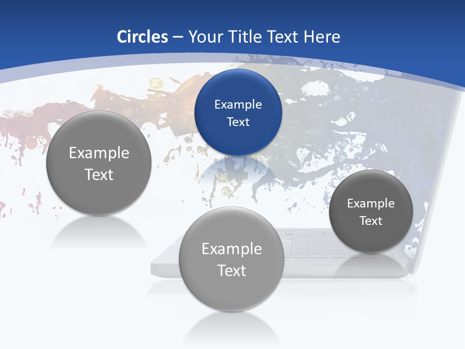 Silver Partnership Glitter PowerPoint Template