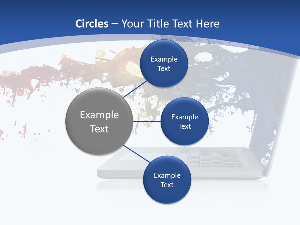 Silver Partnership Glitter PowerPoint Template