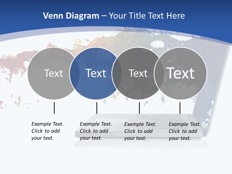 Silver Partnership Glitter PowerPoint Template