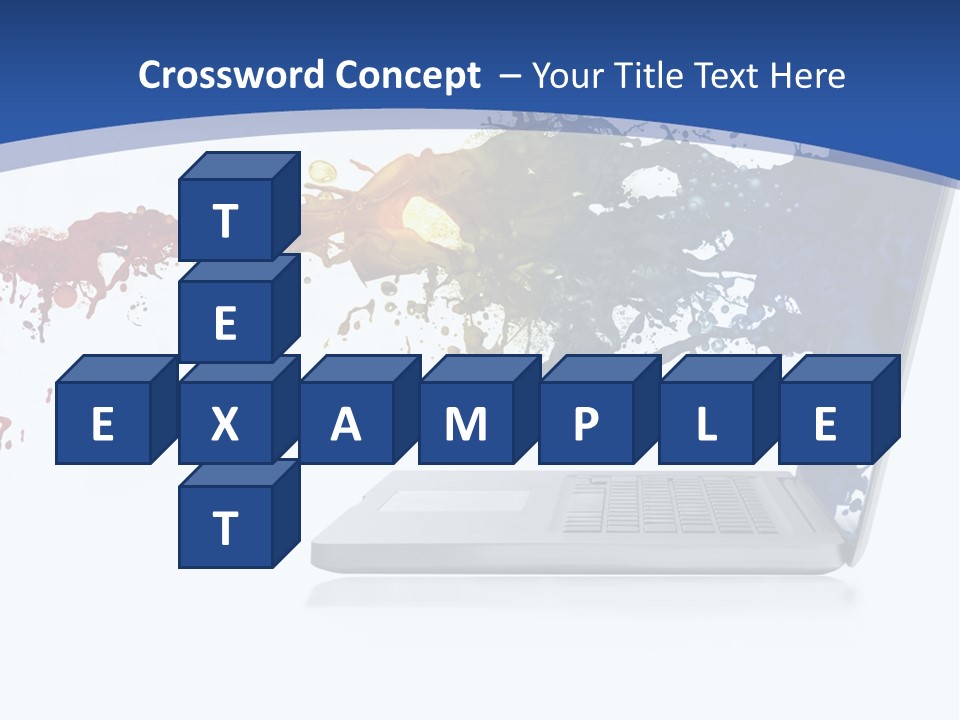 Silver Partnership Glitter PowerPoint Template