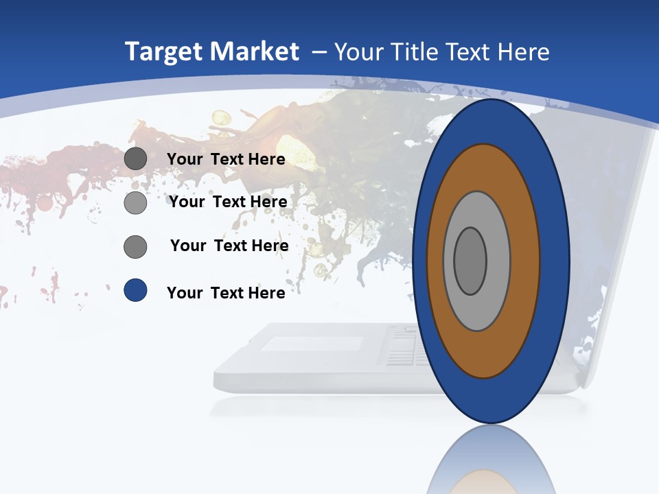 Silver Partnership Glitter PowerPoint Template