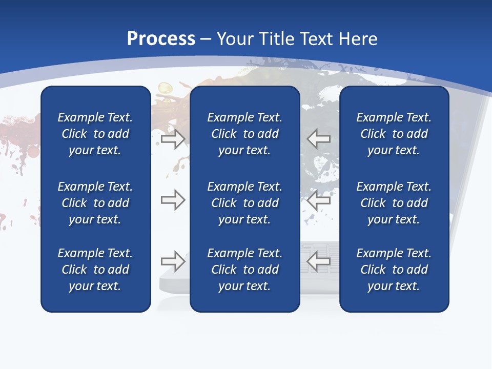 Silver Partnership Glitter PowerPoint Template