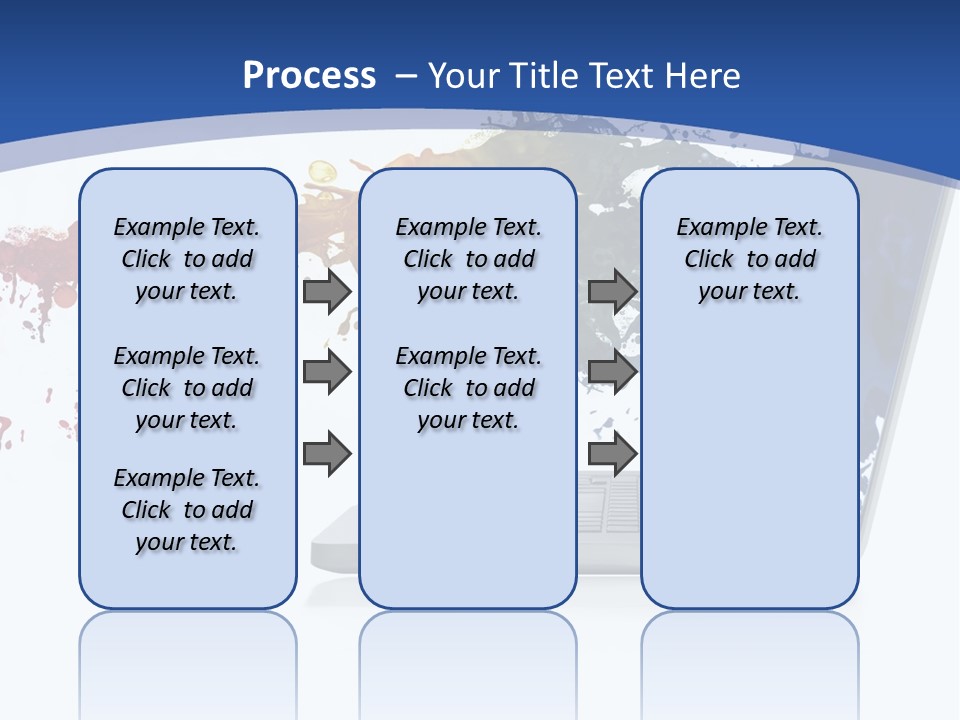 Silver Partnership Glitter PowerPoint Template
