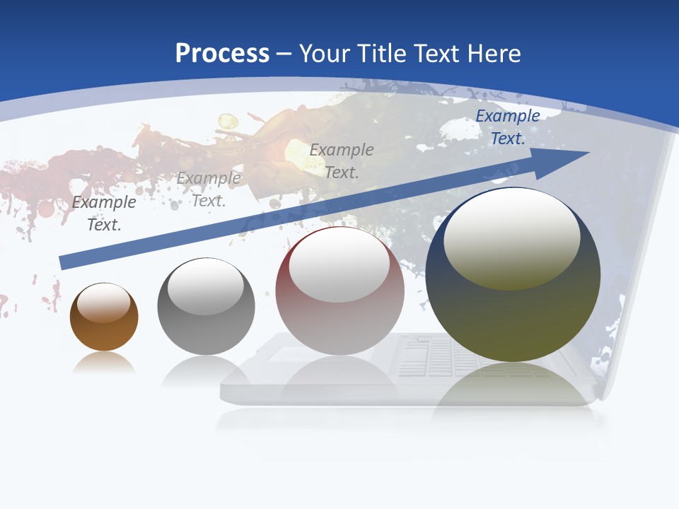 Silver Partnership Glitter PowerPoint Template