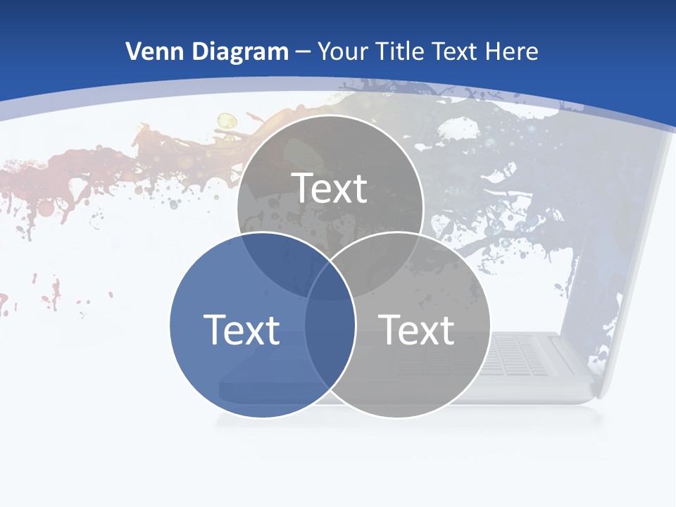 Silver Partnership Glitter PowerPoint Template