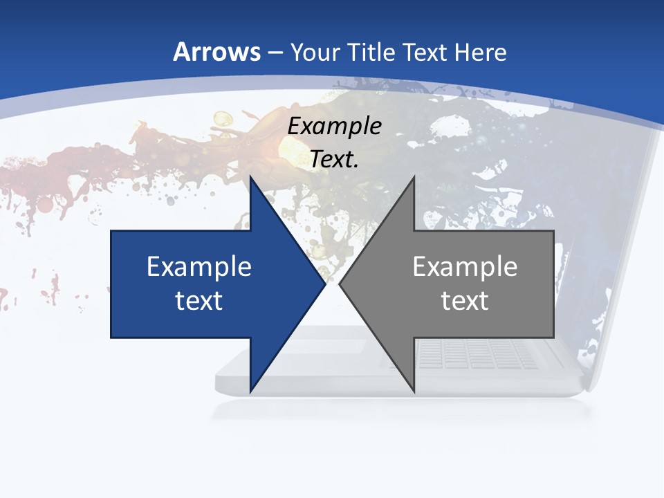 Silver Partnership Glitter PowerPoint Template