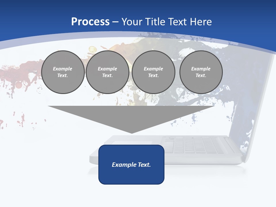 Silver Partnership Glitter PowerPoint Template