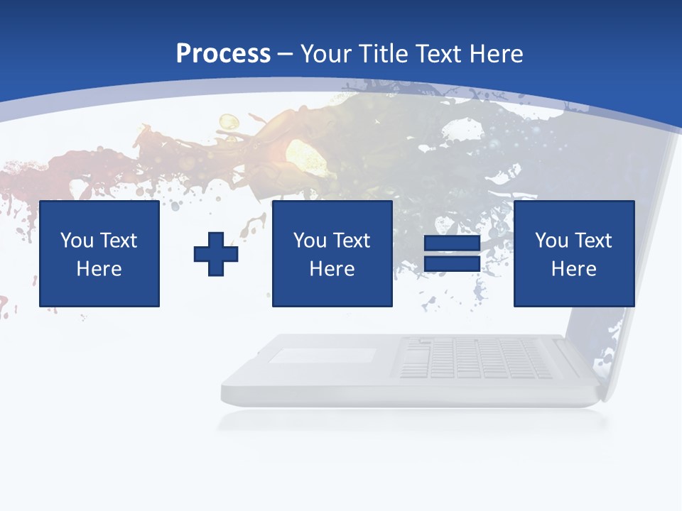 Silver Partnership Glitter PowerPoint Template
