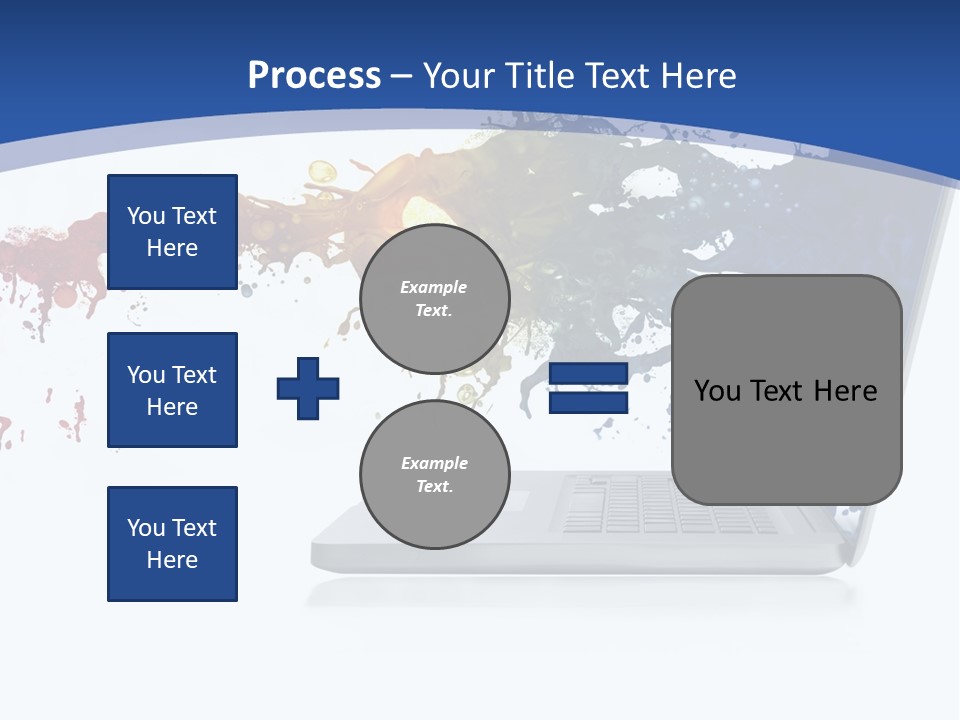 Silver Partnership Glitter PowerPoint Template