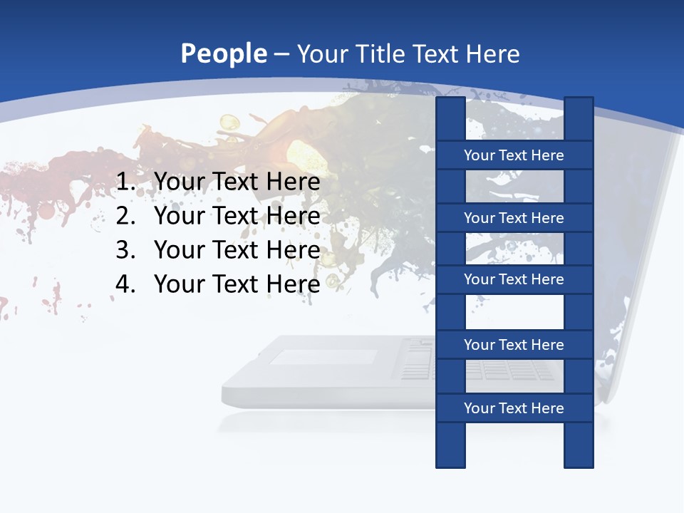 Silver Partnership Glitter PowerPoint Template