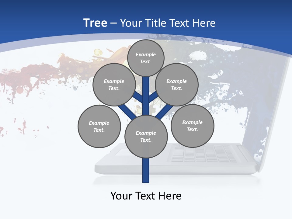 Silver Partnership Glitter PowerPoint Template