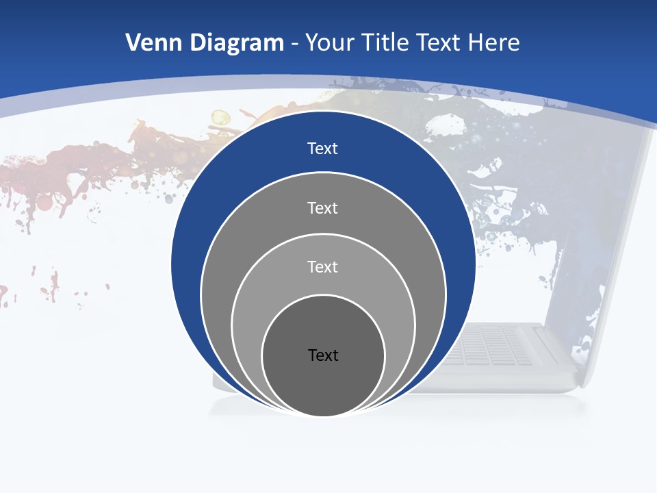 Silver Partnership Glitter PowerPoint Template