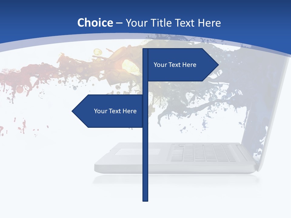 Silver Partnership Glitter PowerPoint Template