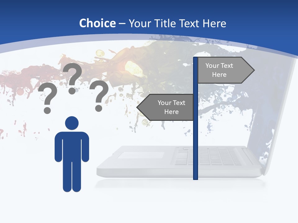 Silver Partnership Glitter PowerPoint Template