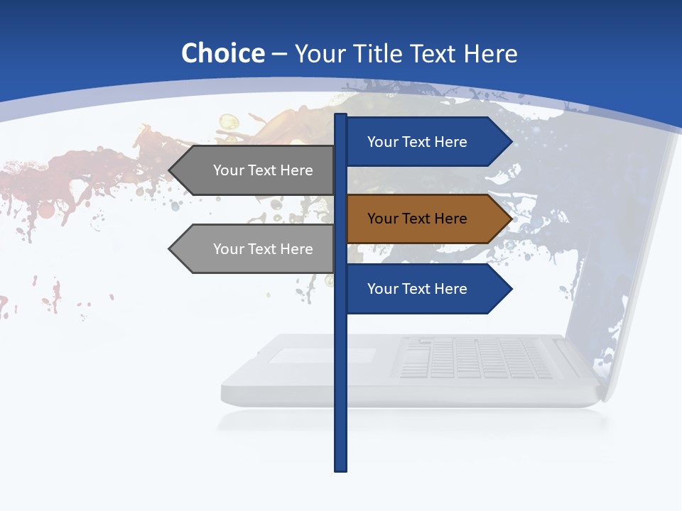 Silver Partnership Glitter PowerPoint Template