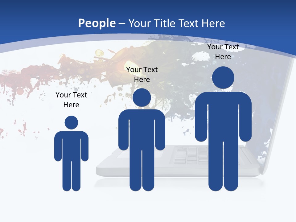 Silver Partnership Glitter PowerPoint Template