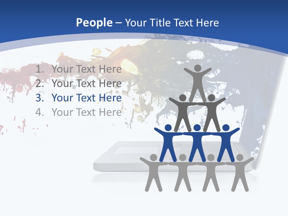 Silver Partnership Glitter PowerPoint Template