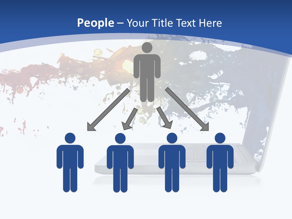 Silver Partnership Glitter PowerPoint Template