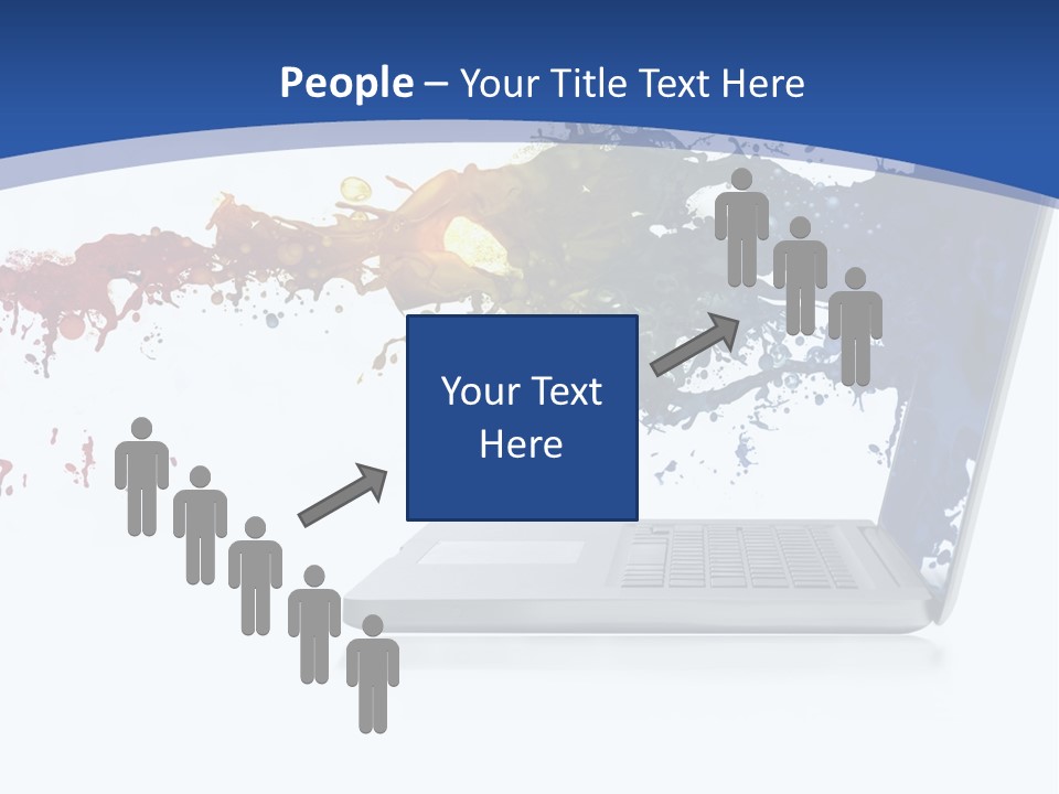 Silver Partnership Glitter PowerPoint Template