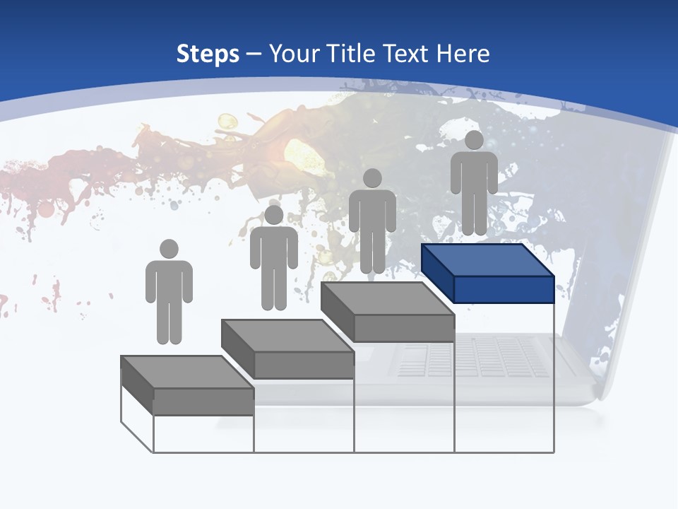 Silver Partnership Glitter PowerPoint Template