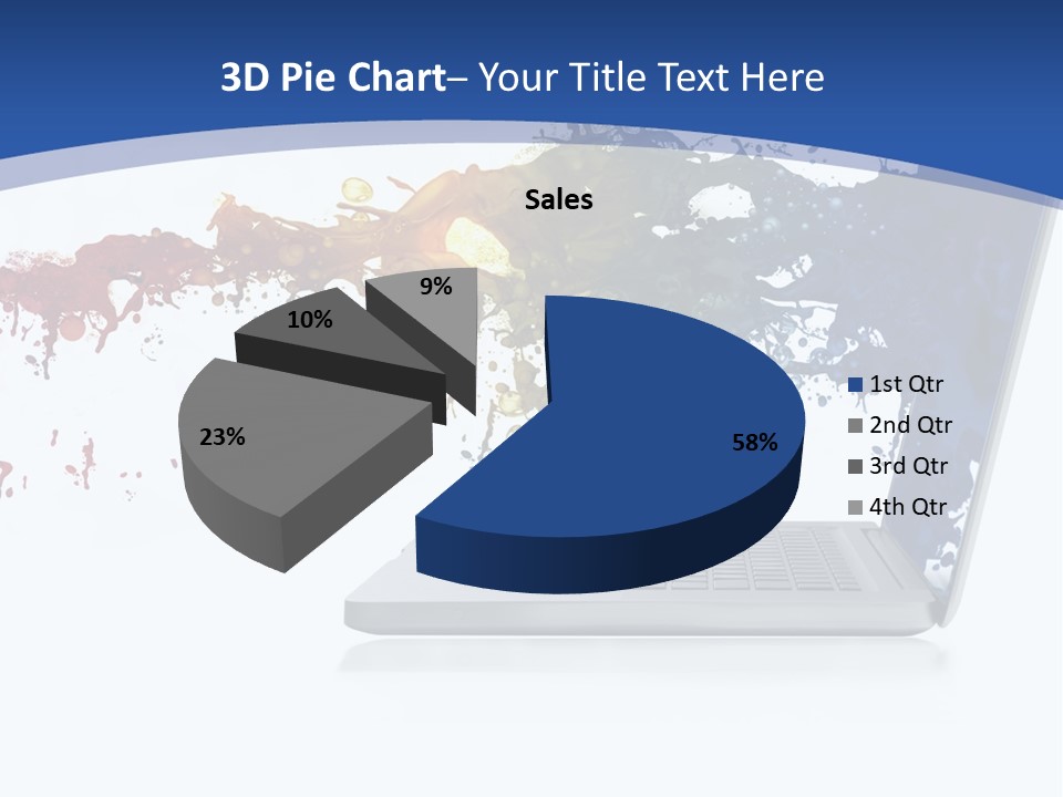 Silver Partnership Glitter PowerPoint Template