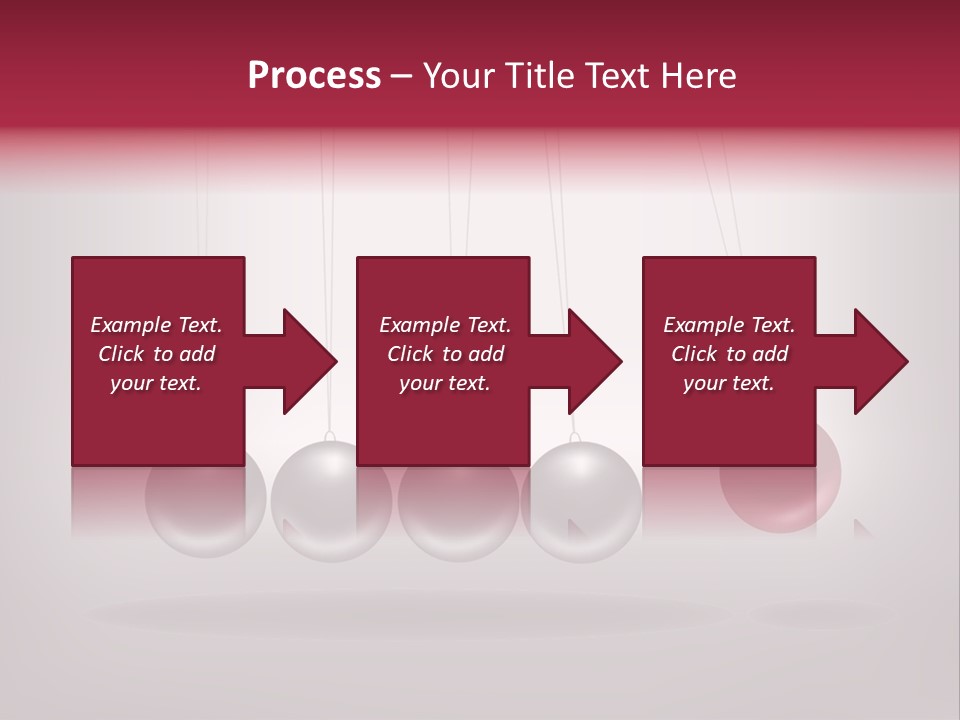 A Group Of Balls Hanging From Strings On A Gray Background PowerPoint Template